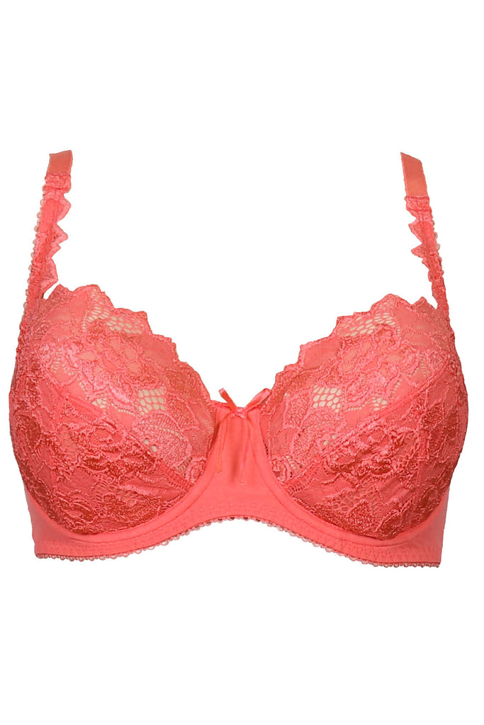 All Wrapped Up Front Fastening Bow Padded Bra - Red
