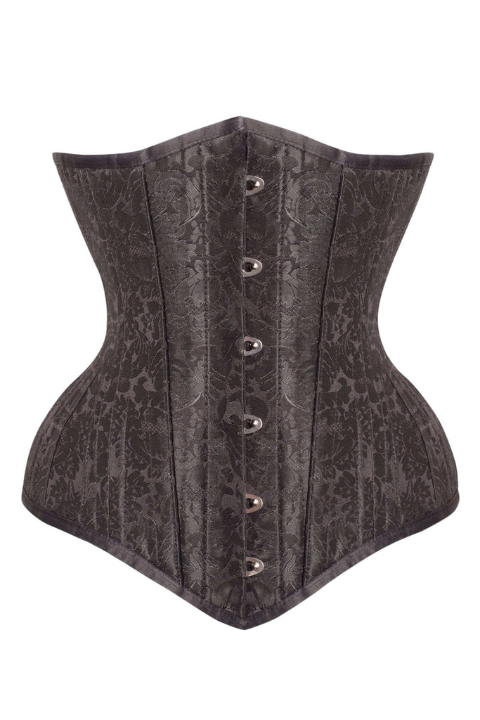 Velvet corset, black Our underbust bodice is made of black velvet a