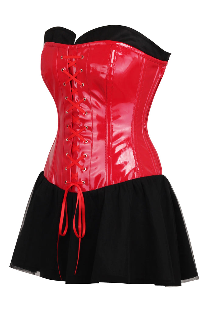College Project, Red And Black Pvc Corset And Skirt · A Corset ·  Dressmaking on Cut Out + Keep