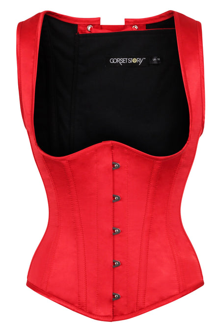 Gothic corset, hourglass shape, sturdy CU10 Black Brocade Underbust -  Restyle