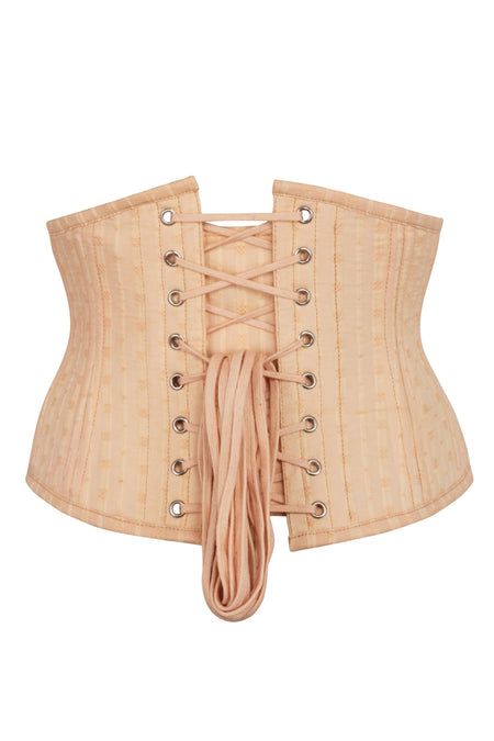 Faux Leather Waist Cincher Stretch Underbust Waspie Lace Up Shaper Wide  Girdle - United Corsets