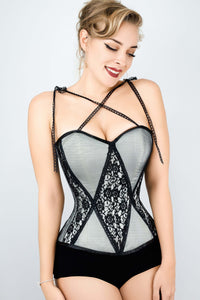 Corset Story GC-1021 Delicate Lace Overlay Corset