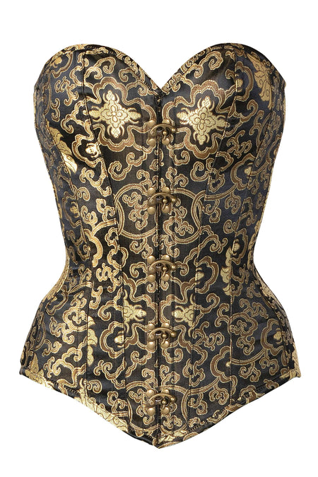 Sapubonv Corsets and Bustiers Shapewear Brocade Lingerie Overbust