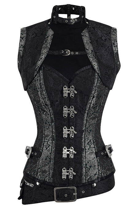 Handmade Full Steel Boned Corset with Sleeveless Jacket – Corset Story Design (2012)