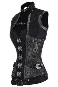 Handmade Full Steel Boned Corset with Sleeveless Jacket – Corset Story Design (2012)