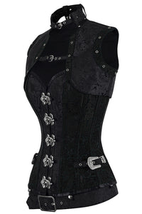 Handmade Fully Steel Boned Corset with Jacket & Belt – High-Quality Metalwork and Original Design