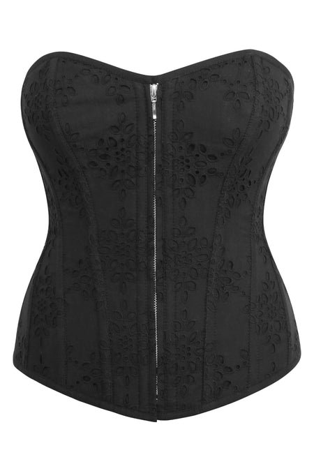 Miss Moly Corset Top for Women Overbust Shapewear Peacock Brocade
