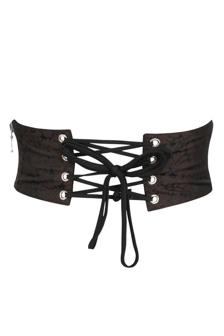 Tie me Up Corset Belt (Black & Camel)