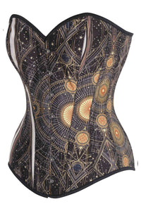 Celestial Chart Longline Overbust Corset