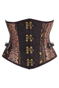 Steampunk Jungle Brocade Underbust Corset