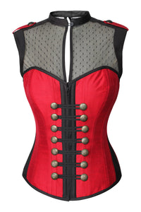Corset Story WTS211 Military Inspired Corset Tunic Top
