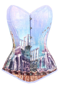 Corset Story WTS532 Longline Architectural Print Waist Taming Corset