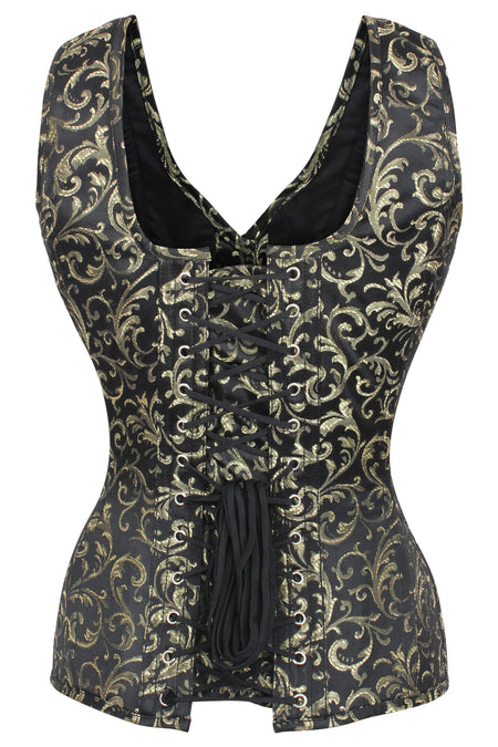 Neck Corset with rolled Top and Bottom.