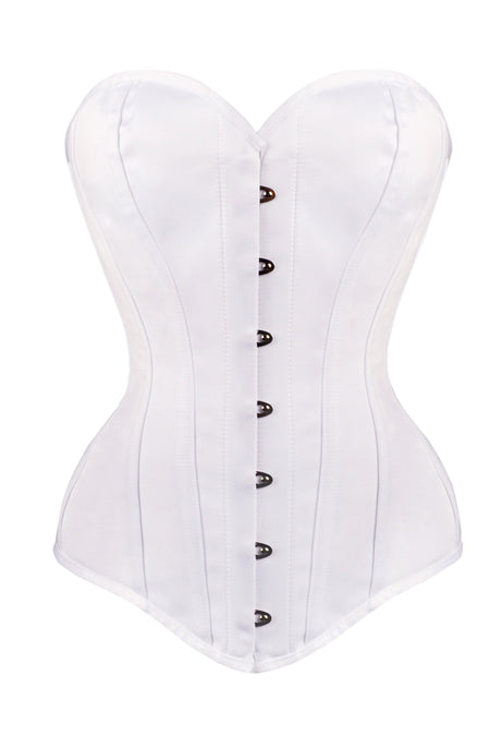Luxury Pure White Satin Corset/ Inserted Pads Corset/ Classical Wedding  Corset/ White Wedding Corset/ Tie Back Corset/ Cupped Corset -  Canada