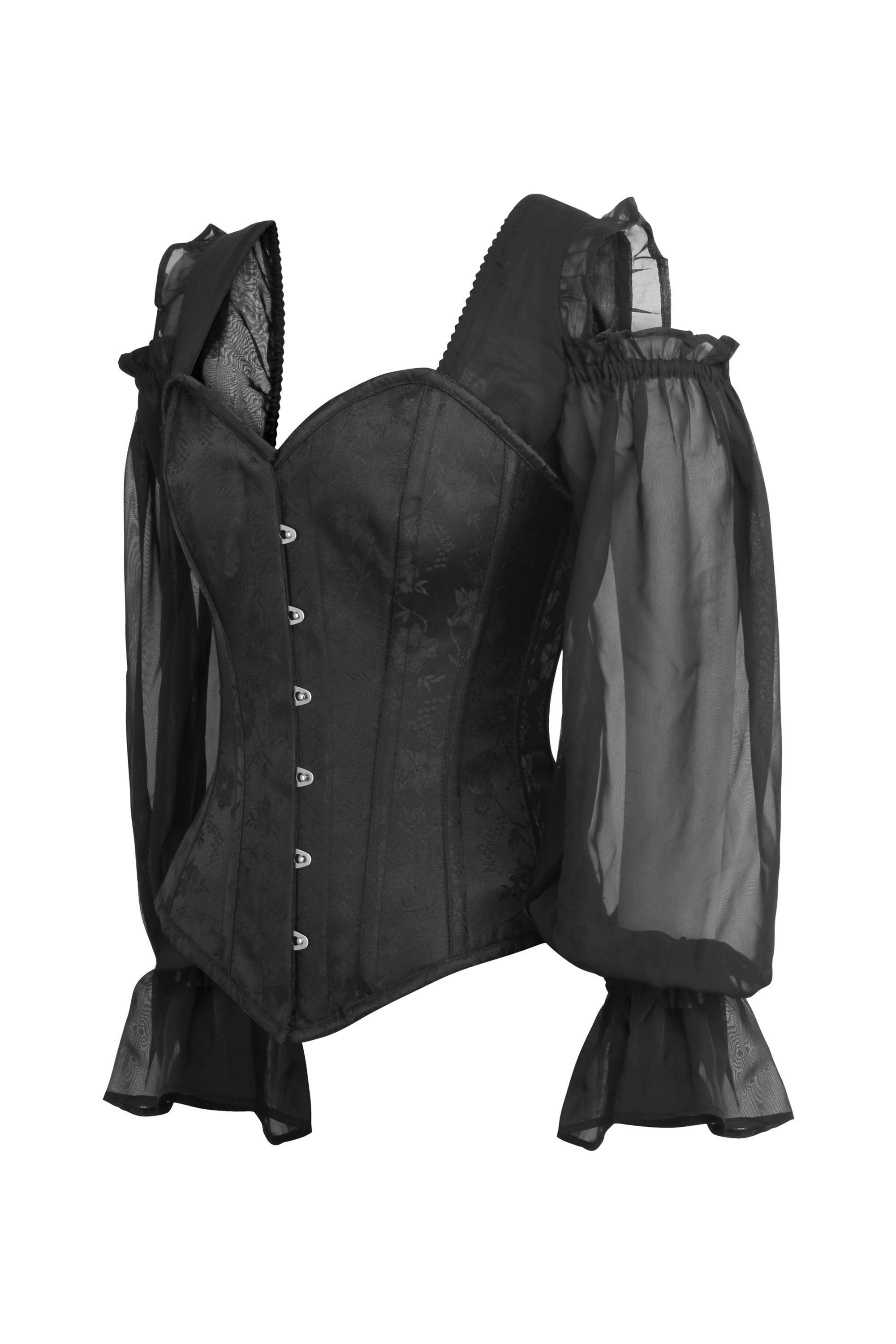 black crop bustier