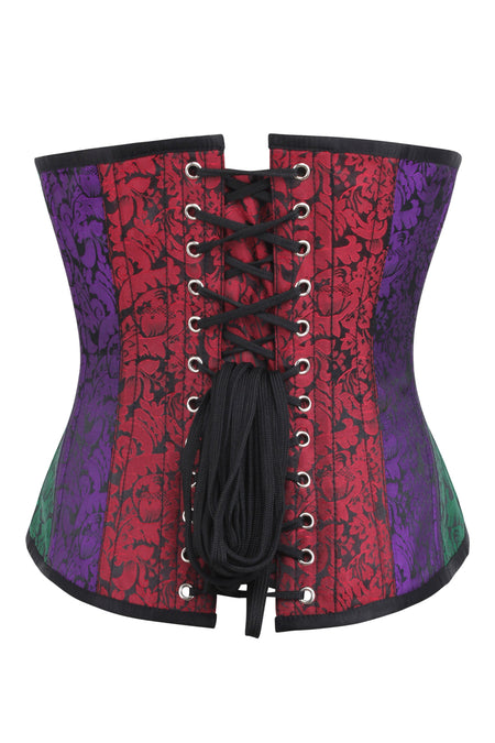 Embellished Couture Underbust Corset Waspie In Green