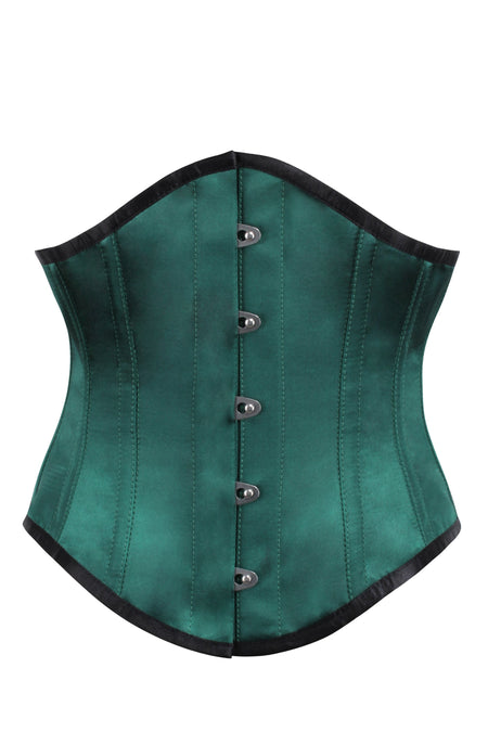 Green Gold Underbust Corset for Fairies, Elves, and Forest Dwellers 22