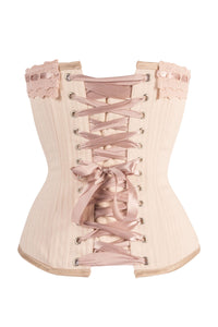 Corset Story CSFT038 Beige Summer Victorian Vintage Straight Lined Overbust