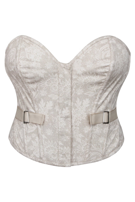 Petite Crystal Embellished Cady Woven Corset