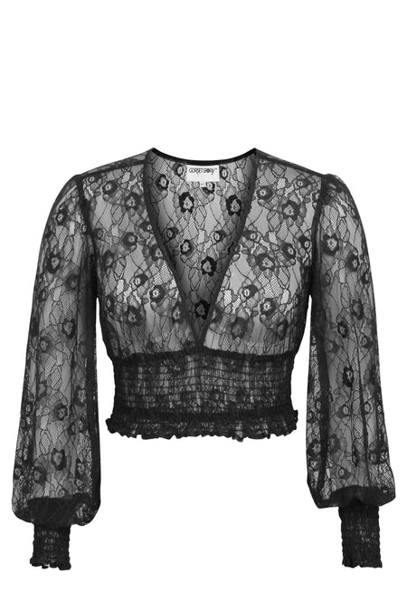 Black Floral Corset by Kryptonite Clothing Intimates @ Apparel Addiction -  Tube Tobe - Bra Top - Intimate - Lace-up - Ribbon - Panty - Thong – ShopAA