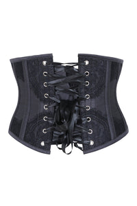 Black Waist Taming Underbust with Decorative Lace
