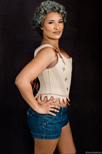 Corset Story WTS934 Historically Inspired Overbust Corset with Embroidery and Flossing